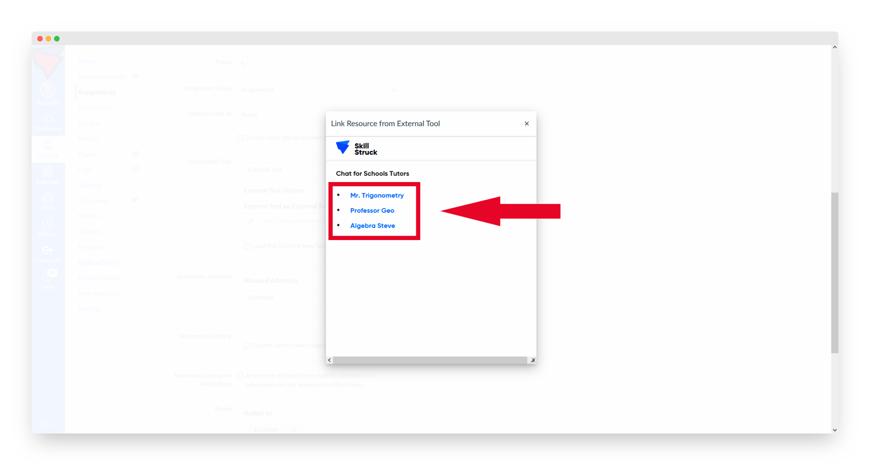 How to Assign a Specialized Tutor in Canvas